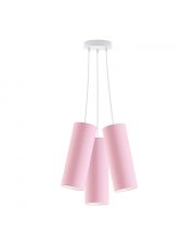 Różowa lampa wisząca pająk VIZELA T3
