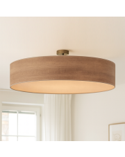 Duża lampa sufitowa do salonu w stylu skandynawskim GRENADA ECO fi - 80 cm ECO - kolor orzechowy