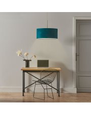 Lampa welurowa wisząca SINTRA VELUR fi - 40 cm - kolor zieleń butelkowa