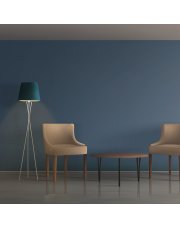 Trójnożna lampa stojąca do salonu TOKIO VELUR z włącznikiem nożnym