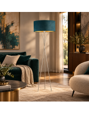Stylowa lampa podłogowa do salonu PARYŻ VELUR