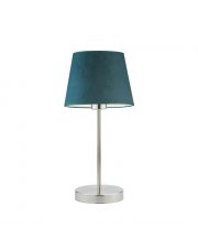 Minimalistyczna lampka nocna z welurowym abażurem SIENA VELUR