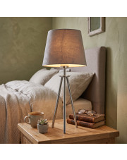 Lampka na stolik nocny na 3 nogach BERGEN VELUR w stylu skandynawskim