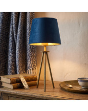 Lampa stołowa na trójnogu do salonu i sypialni BERGEN VELUR