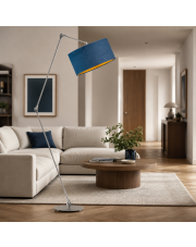 Lampa podłogowa z regulowanym ramieniem BARI VELUR