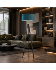 Trójnożna lampa stojąca drewniana HAITI VELUR