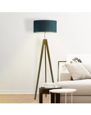 Lampa stojąca drewniana HAITI VELUR