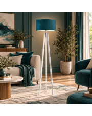 Nowoczesna lampa podłogowa na trójnogu MIAMI VELUR