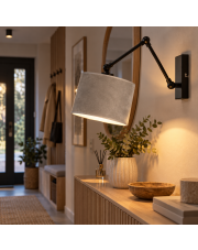 Skandynawska lampa ścienna na wysięgniku ruchomym TULON VELUR