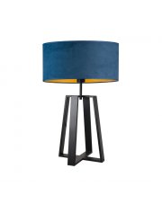 Nowoczesna lampa stołowa z welurowym abażurem THOR VELUR