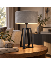 Nowoczesna lampa stołowa do salonu THOR VELUR w stylu skandynawskim