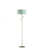 Dziecięca lampa stojąca z miętowym kloszem MORONI