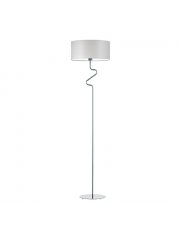 Jasnoszara lampa podłogowa w stylu scandi MORONI