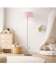 Dziecięca lampa stojąca JERSEY lampa podłogowa dla dzieci z jasnofioletowym abażurem