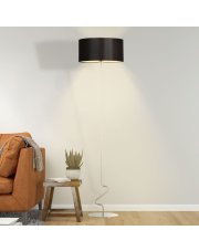Nowoczesna lampa stojąca na chromowanym stelażu JERSEY