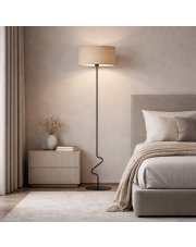 Lampa stojąca JERSEY w kolorze beżowym