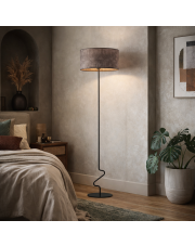 Designerska lampa podłogowa JERSEY z betonowym abażurem
