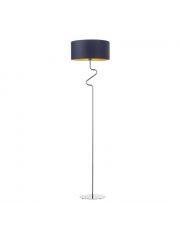 Nowoczesna lampa stojąca z ciekawym stelażem MORONI GOLD