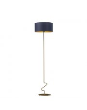 Lampa stojąca do sypialni ze złotym wykończeniem JERSEY GOLD