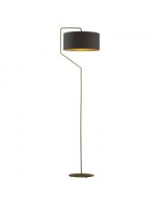 Czarna lampa podłogowa glamour TESALLIA GOLD