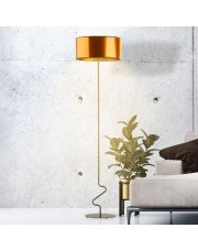Industrialna lampa stojąca z miedzianymi elementami JERSEY MIRROR