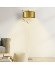 Czarno-złota lampa stojąca TESALLIA MIRROR