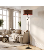 Nowoczesna lampa podłogowa z abażurem MORONI ECO