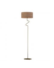 Chromowana lampa podłogowa w nowoczesnym stylu MORONI ECO