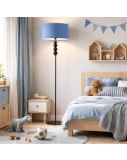 Biało-niebieska lampa podłogowa do pokoju chłopca BERMUDY