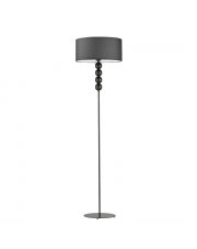 Skandynawska lampa stojąca z szarym kloszem BERMUDY