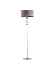 Srebrna lampa podłogowa w nowoczesnym stylu BERMUDY
