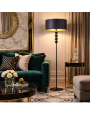 Nowoczesna lampa podłogowa BERMUDY GOLD o podstawie z kul