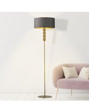 Nowoczesna lampa podłogowa z abażurem BERMUDY GOLD