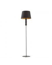 Czarna lampa stojąca z ozdobnymi kulami SEUL GOLD