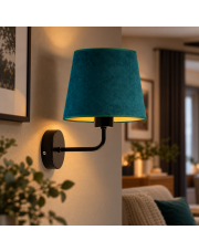 Pojedyncza lampa ścienna RIMINI VELUR