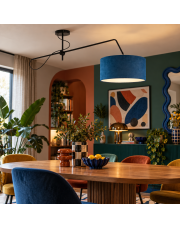 Lampa sufitowa na wysięgniku ruchomym nad stół RIO VELUR w stylu modern