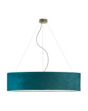 Lampa wisząca nad stół PORTO VELUR fi - 100 cm - kolor zieleń butelkowa