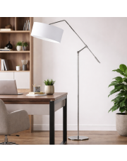 Designerska lampa stojąca z regulowanym ramieniem do pracy i nauki LIBERIA