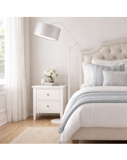 Nowoczesna lampa podłogowa do sypialni z regulacją kąta padania światła LIBERIA