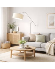 Regulowana lampa podłogowa do czytania salonie LIBERIA