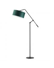 Regulowana lampa stojąca do sypialni LIBERIA w kolorze butelkowej zieleni