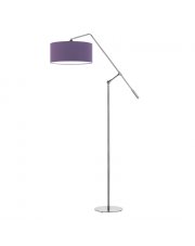 Fioletowa lampa stojąca z regulacją LIBERIA w stylu art deco