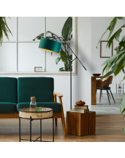 Regulowana lampa stojąca LIBERIA GOLD w stylu urban jungle