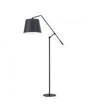 Lampa podłogowa czarna regulowana FOYA