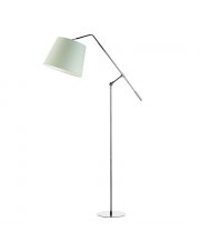 Dziecięca lampa podłogowa z miętowym abażurem FOYA z włącznikiem nożnym