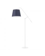 Biała lampa podłogowa do czytania w łóżku FOYA
