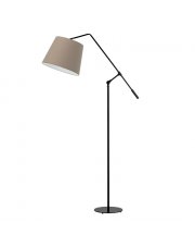 Lampa stojąca z regulacją kąta padania światła FOYA z beżowym kloszem