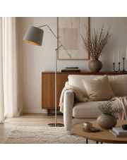 Lampa stojąca w stylu skandynawskim FOYA GOLD