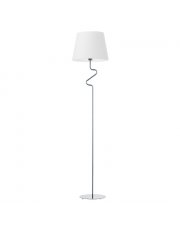 Biała lampa podłogowa do sypialni FOGO