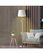 Lampa stojąca biała do czytania FOGO GOLD